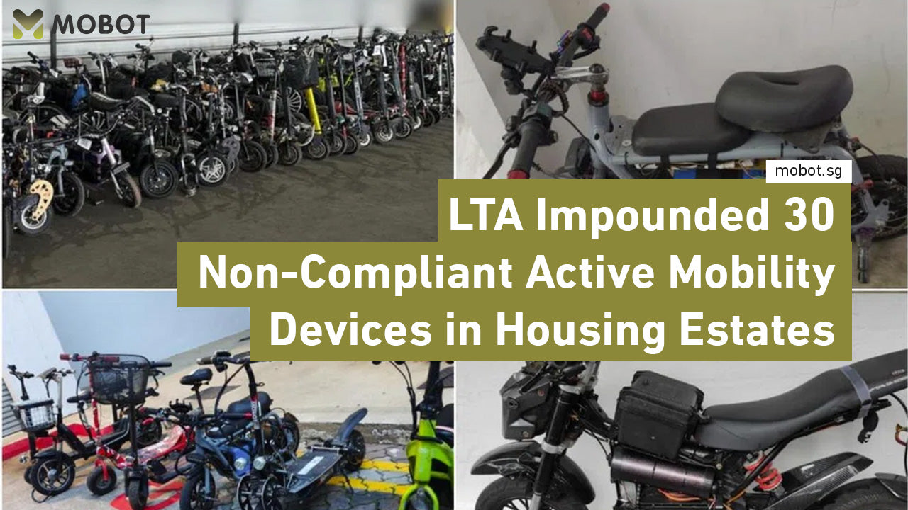 LTA Impounded 30 Non-Compliant Active Mobility Devices in Housing Estates