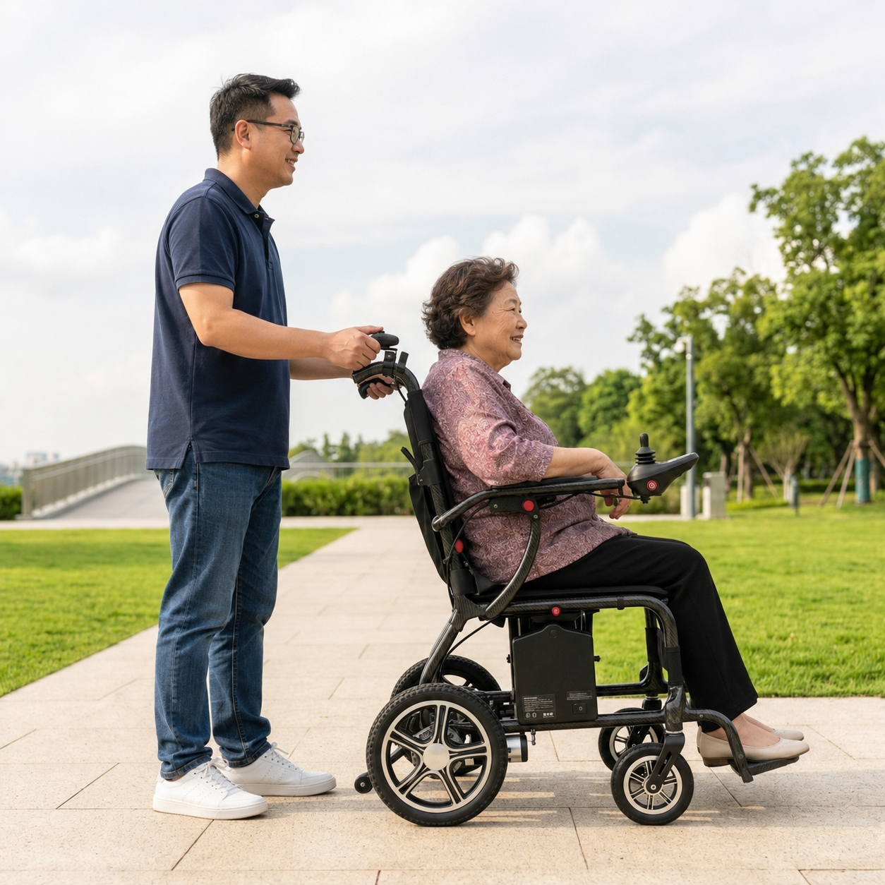 MWHEEL Carbon 2.0 Motorised Electric Wheelchair