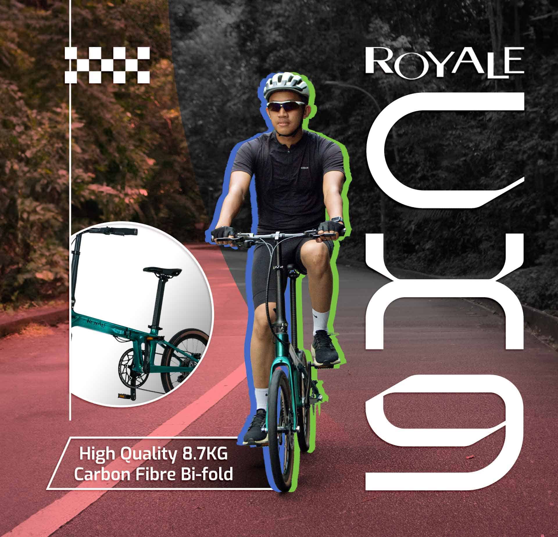 ROYALE CX9 Carbon Foldable Bicycle (Discontinued)