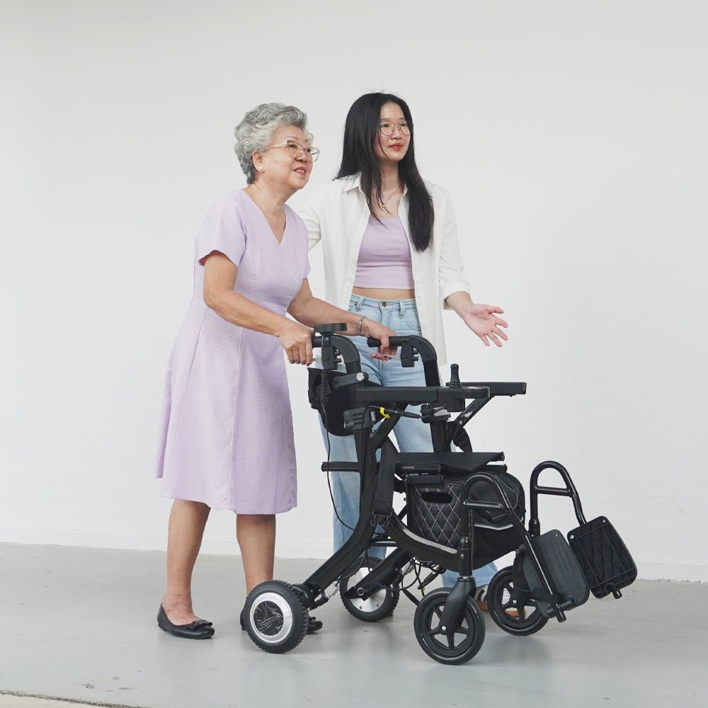 MWHEEL Rollator Motorised Electric Wheelchair - MOBOT Mobility